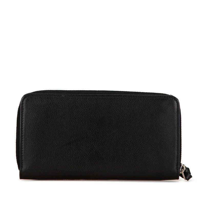 Louis Vuitton Louis Vuitton Louis Vuitton Zippy Lockme Long Wallet M62622 Black Leather Leather Long Wallet M62622 in Very Good Condition Size ONE SIZE - 3 Thumbnail