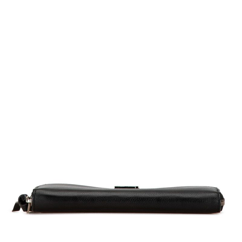 Louis Vuitton Louis Vuitton Louis Vuitton Zippy Lockme Long Wallet M62622 Black Leather Leather Long Wallet M62622 in Very Good Condition Size ONE SIZE - 4 Thumbnail