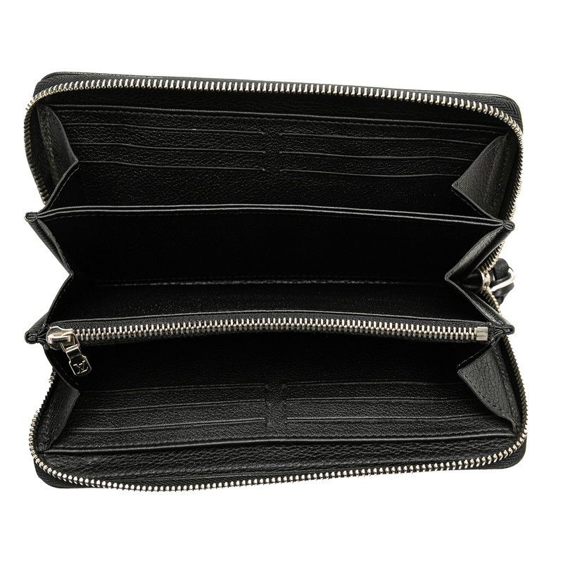 Louis Vuitton Louis Vuitton Louis Vuitton Zippy Lockme Long Wallet M62622 Black Leather Leather Long Wallet M62622 in Very Good Condition Size ONE SIZE - 5 Thumbnail