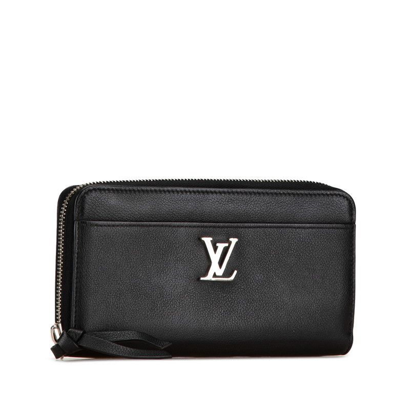 Louis Vuitton Louis Vuitton Louis Vuitton Zippy Lockme Long Wallet M62622 Black Leather Leather Long Wallet M62622 in Very Good Condition Size ONE SIZE - 2 Thumbnail