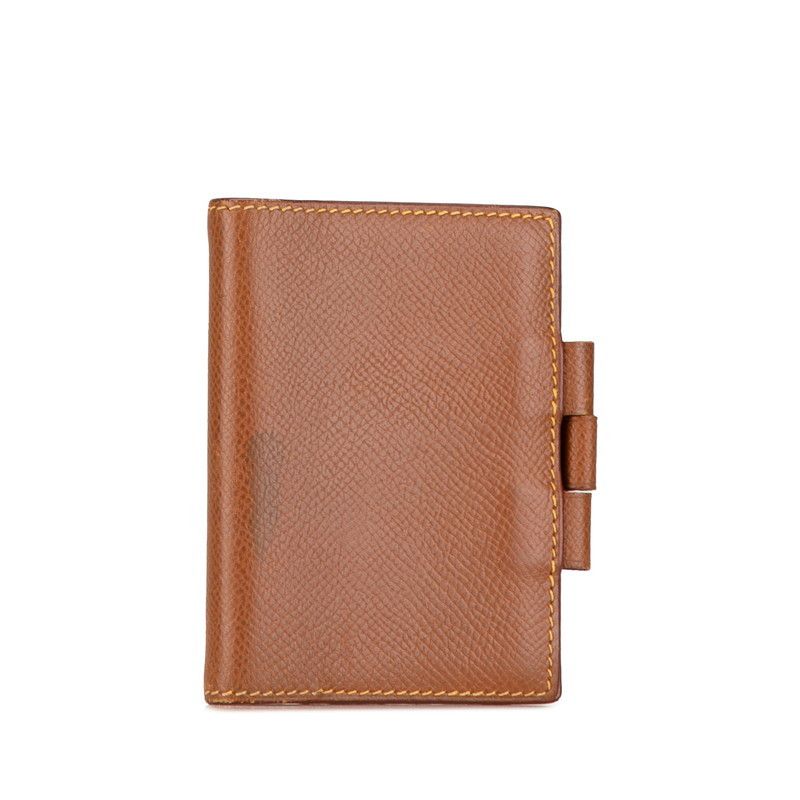 Hermes Hermes Hermes Agenda Mini Notebook Cover Brown Vaux Epson Leather Notebook Cover in Very Good Condition Size ONE SIZE - 2 Thumbnail