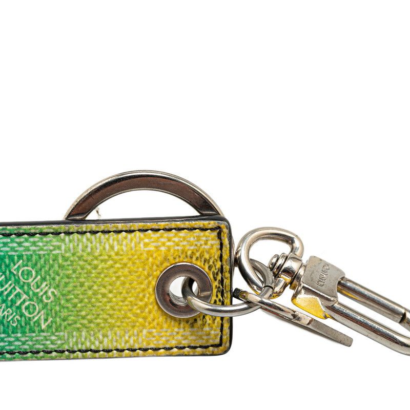 Louis Vuitton Louis Vuitton Louis Vuitton Damier Stripe Gradient Charm Key Holder M00736 Canvas Key Holder M00736 in Very Good Condition Size ONE SIZE - 3 Thumbnail