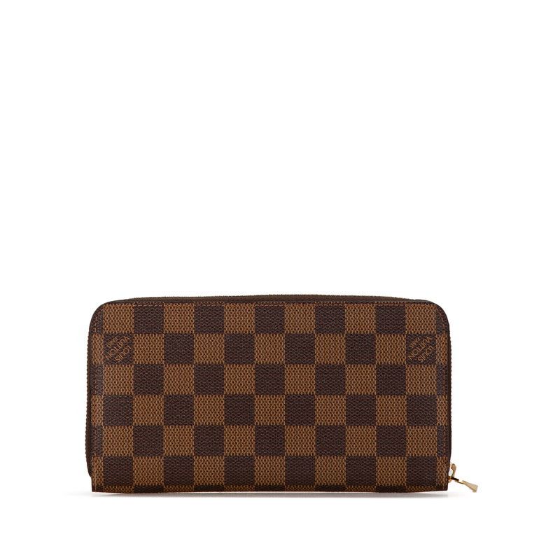 Louis Vuitton Louis Vuitton Louis Vuitton Damier Zippy Wallet N41661 Brown PVC Canvas Long Wallet N41661 in Very Good Condition Size ONE SIZE - 3 Thumbnail