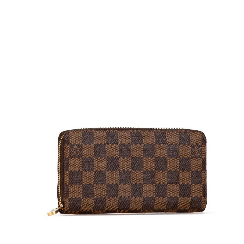 Louis Vuitton Louis Vuitton Louis Vuitton Damier Zippy Wallet N41661 Brown PVC Canvas Long Wallet N41661 in Very Good Condition Size ONE SIZE - 2 Thumbnail