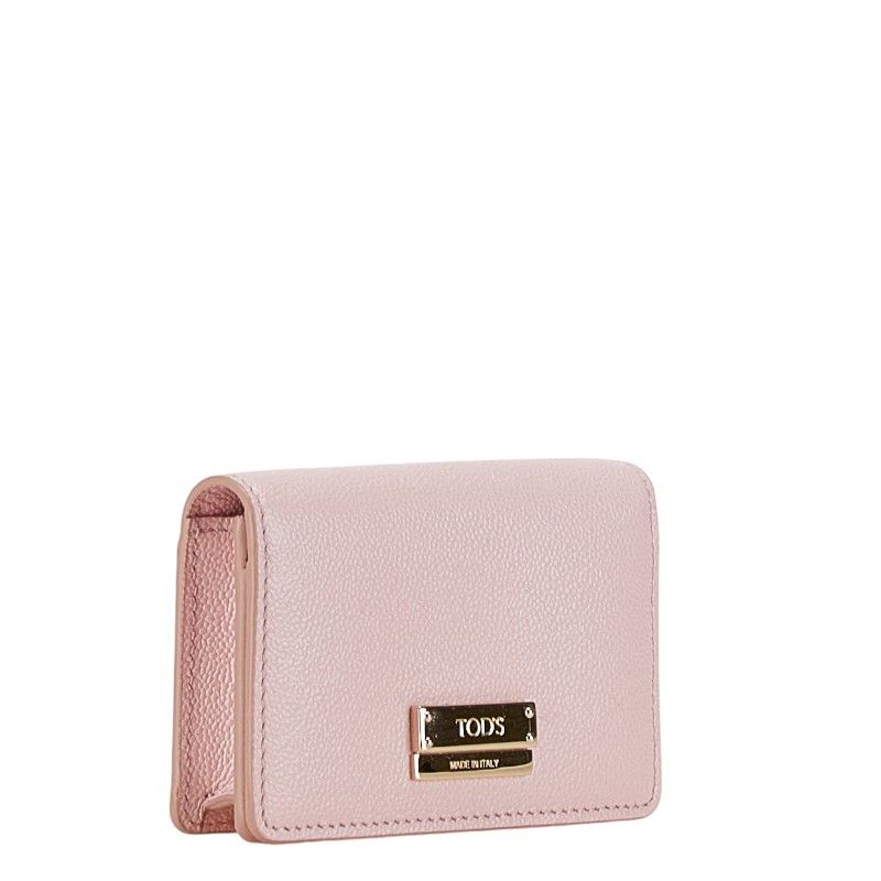 Tod's Tod's Tod's Pink Leather Compact Bifold Wallet Leather Short Wallet in Very Good Condition Size ONE SIZE - 2 Thumbnail