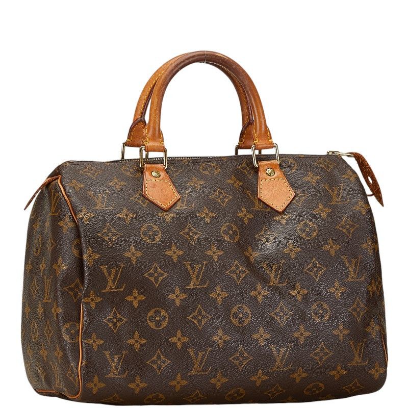 Louis Vuitton Louis Vuitton Louis Vuitton Monogram Speedy 30 Handbag M41526 Brown PVC Leather Canvas Handbag M41526 in Good Condition Size ONE SIZE - 2 Thumbnail