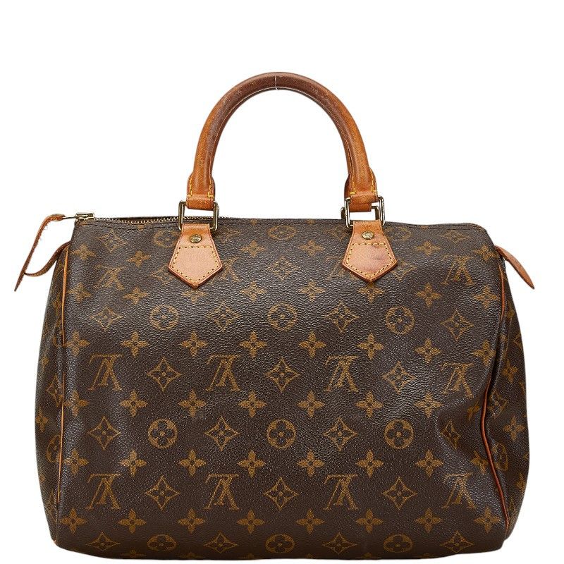 Louis Vuitton Louis Vuitton Louis Vuitton Monogram Speedy 30 Handbag M41526 Brown PVC Leather Canvas Handbag M41526 in Good Condition Size ONE SIZE - 3 Thumbnail