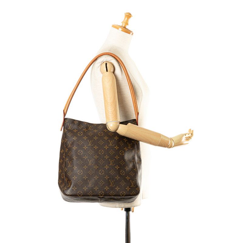 Louis Vuitton Louis Vuitton Louis Vuitton Monogram Looping GM Shoulder Bag M51145 Brown PVC Leather Canvas Shoulder Bag M51145 in Very Good Condition Size ONE SIZE - 9 Thumbnail