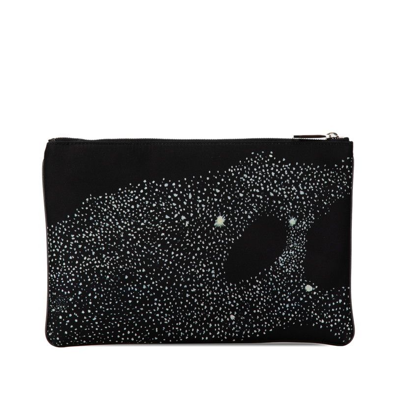Dior Dior Dior Nylon Planet Motif Pouch Canvas Vanity Bag in Great Condition Size ONE SIZE - 3 Thumbnail