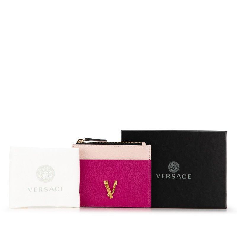 Versace Versace Versace Virtus Bicolor Leather Card and Coin Case Leather Card Case in Great Condition Size ONE SIZE - 8 Thumbnail