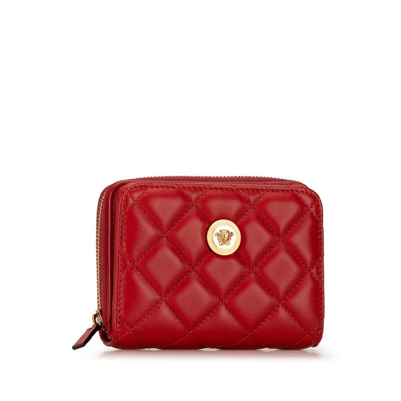 Versace Versace Versace Medusa Quilted Leather Bifold Wallet Leather Short Wallet in Great Condition Size ONE SIZE - 2 Thumbnail