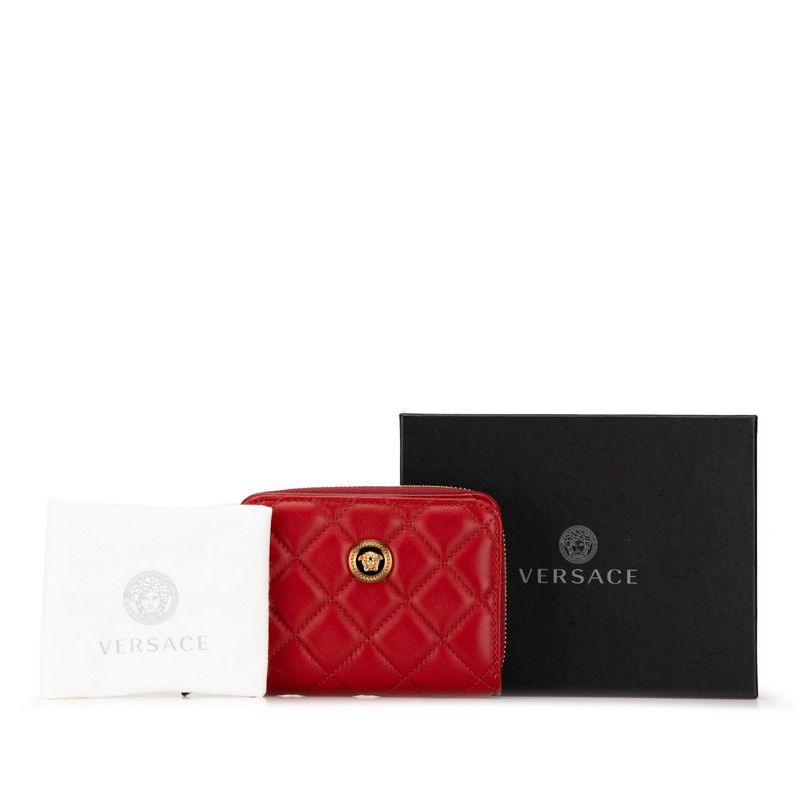 Versace Versace Versace Medusa Quilted Leather Bifold Wallet Leather Short Wallet in Great Condition Size ONE SIZE - 9 Thumbnail