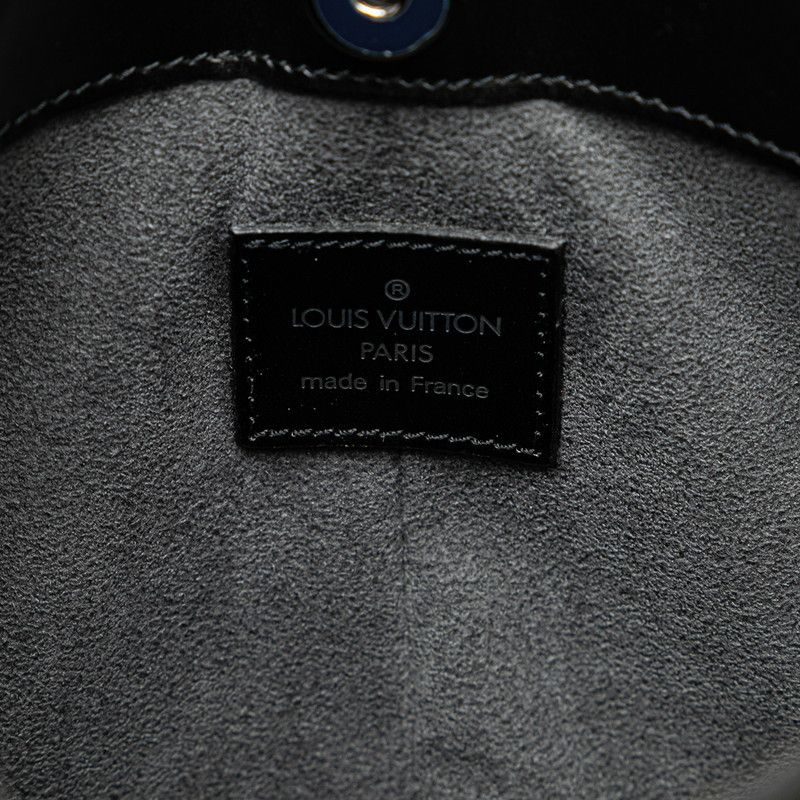 Louis Vuitton Louis Vuitton Louis Vuitton Epi Pochette Demi Lune Handbag M52622 Black Leather Leather Handbag M52622 in Very Good Condition Size ONE SIZE - 6 Thumbnail