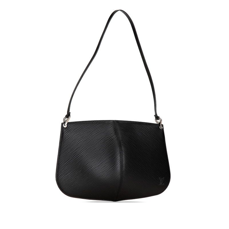 Louis Vuitton Louis Vuitton Louis Vuitton Epi Pochette Demi Lune Handbag M52622 Black Leather Leather Handbag M52622 in Very Good Condition Size ONE SIZE - 2 Thumbnail