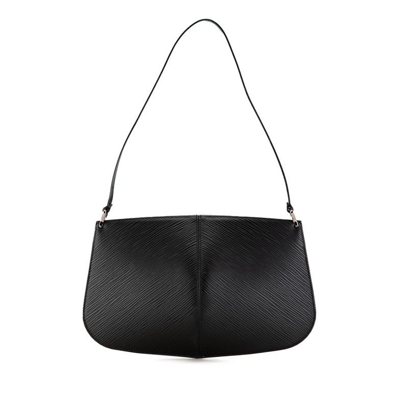 Louis Vuitton Louis Vuitton Louis Vuitton Epi Pochette Demi Lune Handbag M52622 Black Leather Leather Handbag M52622 in Very Good Condition Size ONE SIZE - 3 Thumbnail