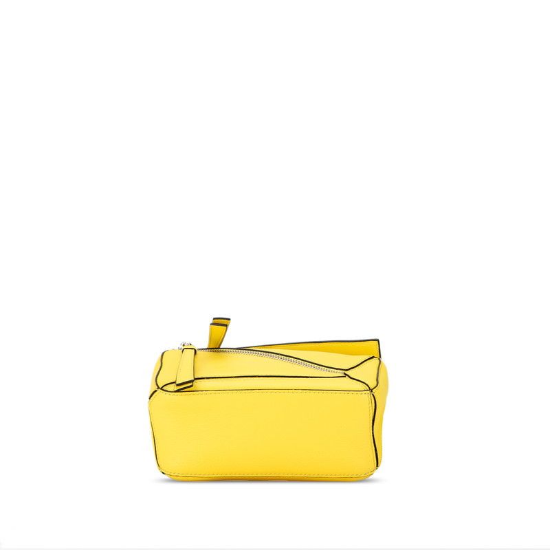 Loewe Loewe Loewe Leather Puzzle Mini Waist Bag Lemon Yellow Leather Belt Bag in Great Condition Size ONE SIZE - 4 Thumbnail
