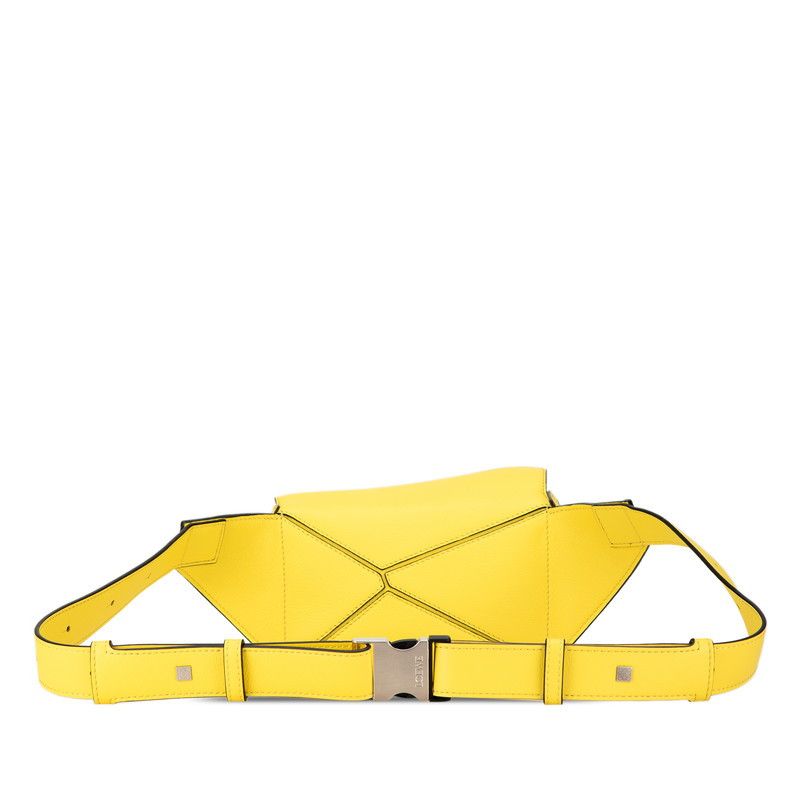 Loewe Loewe Loewe Leather Puzzle Mini Waist Bag Lemon Yellow Leather Belt Bag in Great Condition Size ONE SIZE - 3 Thumbnail