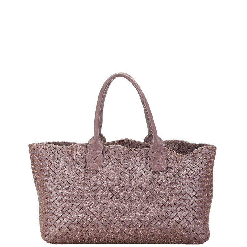 Bottega Veneta Bottega Veneta Bottega Veneta Intrecciato Leather Tote Bag Purple Leather Tote Bag in Very Good Condition Size ONE SIZE - 2 Thumbnail