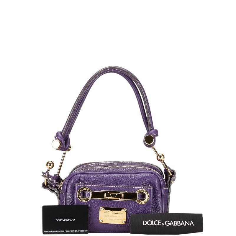 Dolce & Gabbana Dolce & Gabbana Dolce & Gabbana Leather One-Shoulder Bag Leather Shoulder Bag in Very Good Condition Size ONE SIZE - 11 Thumbnail