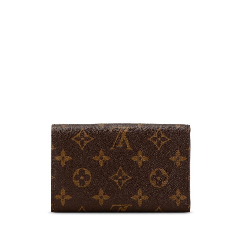 Louis Vuitton Louis Vuitton Louis Vuitton Monogram Portefeuille Tresor Bifold Wallet M61736 Brown PVC Leather Canvas Short Wallet M61736 in Very Good Condition Size ONE SIZE - 3 Thumbnail