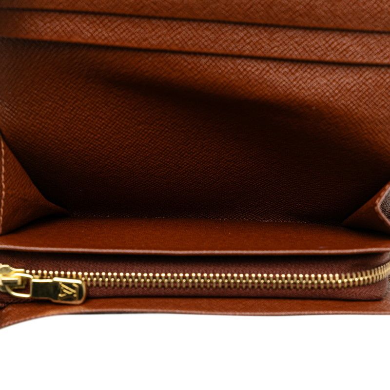 Louis Vuitton Louis Vuitton Louis Vuitton Monogram Portefeuille Tresor Bifold Wallet M61736 Brown PVC Leather Canvas Short Wallet M61736 in Very Good Condition Size ONE SIZE - 5 Thumbnail