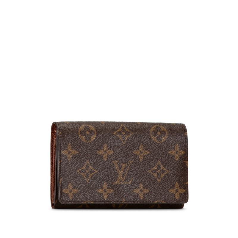 Louis Vuitton Louis Vuitton Louis Vuitton Monogram Portefeuille Tresor Bifold Wallet M61736 Brown PVC Leather Canvas Short Wallet M61736 in Very Good Condition Size ONE SIZE - 2 Thumbnail