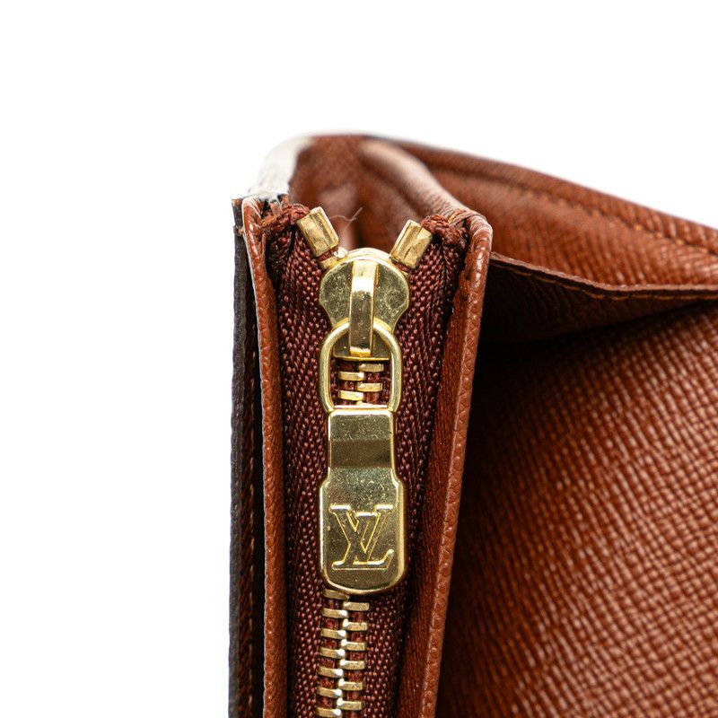 Louis Vuitton Louis Vuitton Louis Vuitton Monogram Portefeuille Tresor Bifold Wallet M61736 Brown PVC Leather Canvas Short Wallet M61736 in Very Good Condition Size ONE SIZE - 6 Thumbnail
