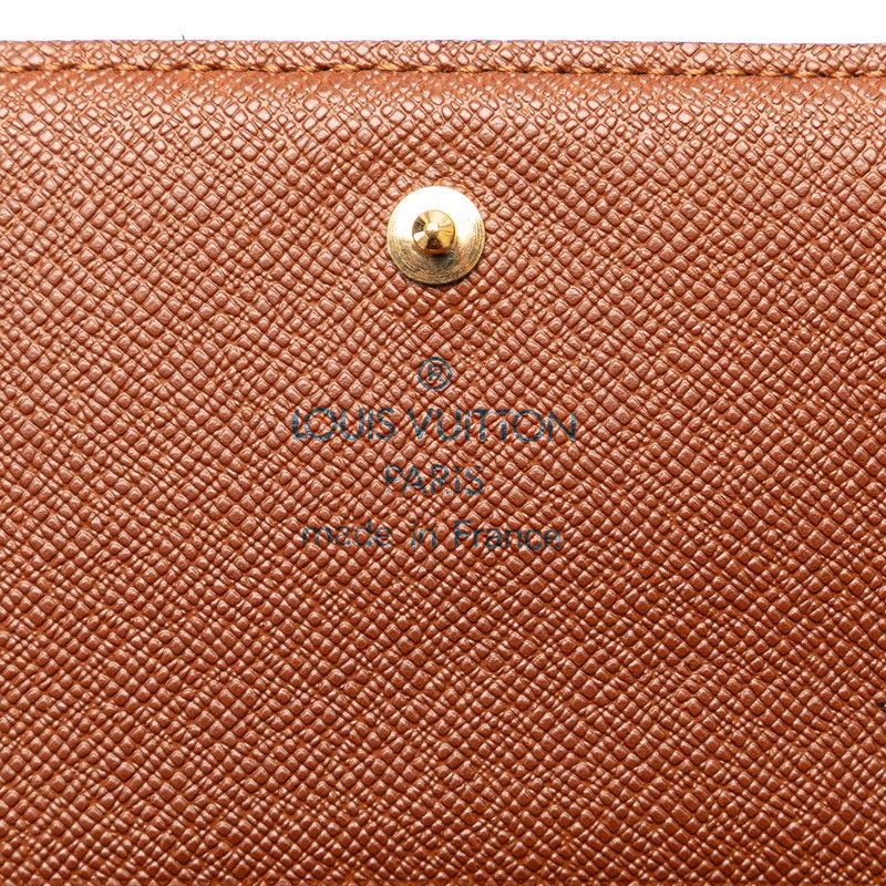 Louis Vuitton Louis Vuitton Louis Vuitton Monogram Portefeuille Tresor Bifold Wallet M61736 Brown PVC Leather Canvas Short Wallet M61736 in Very Good Condition Size ONE SIZE - 8 Thumbnail