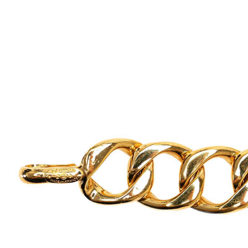 Chanel Chanel Chanel Vintage Coco Mark Medallion Chain Belt Gold Plated Metal Belt in Very Good Condition Size ONE SIZE - 3 Thumbnail