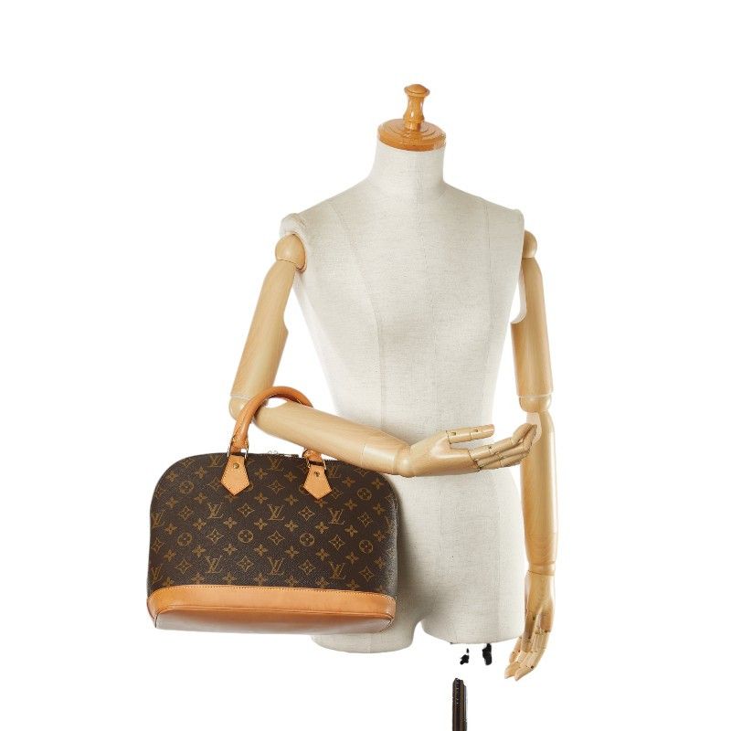 Louis Vuitton Louis Vuitton Louis Vuitton Monogram Alma PM Handbag M51130 Brown PVC Leather Canvas Handbag M51130 in Very Good Condition Size ONE SIZE - 10 Thumbnail