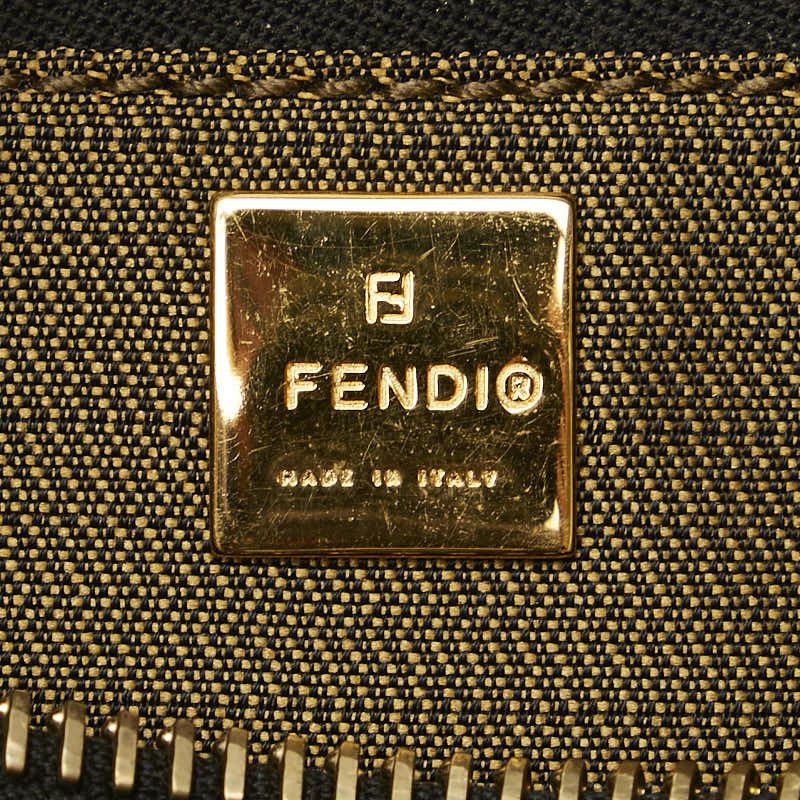 Fendi Fendi Fendi Zucca Vanity Bag Canvas Leather Brown Canvas Handbag in Very Good Condition Size ONE SIZE - 13 Thumbnail