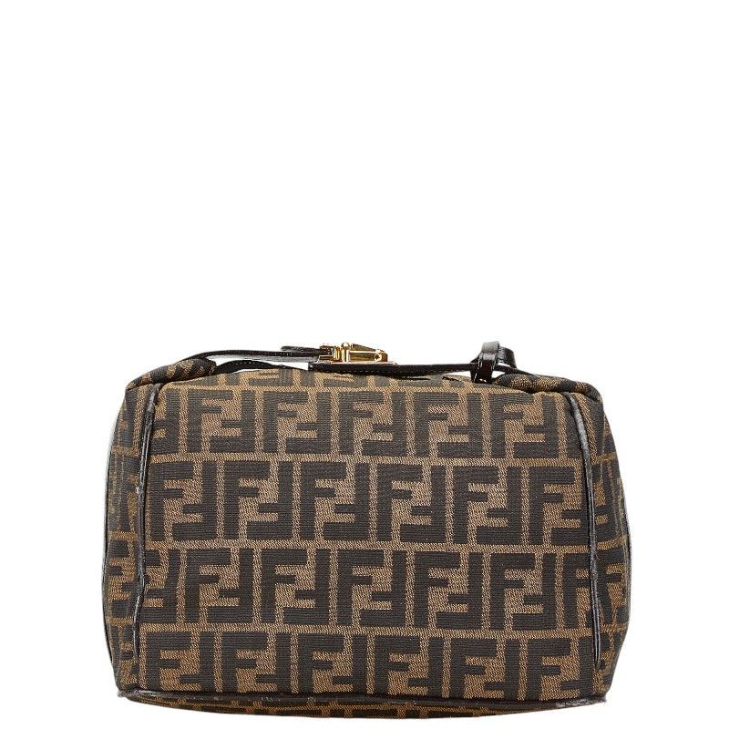 Fendi Fendi Fendi Zucca Vanity Bag Canvas Leather Brown Canvas Handbag in Very Good Condition Size ONE SIZE - 3 Thumbnail