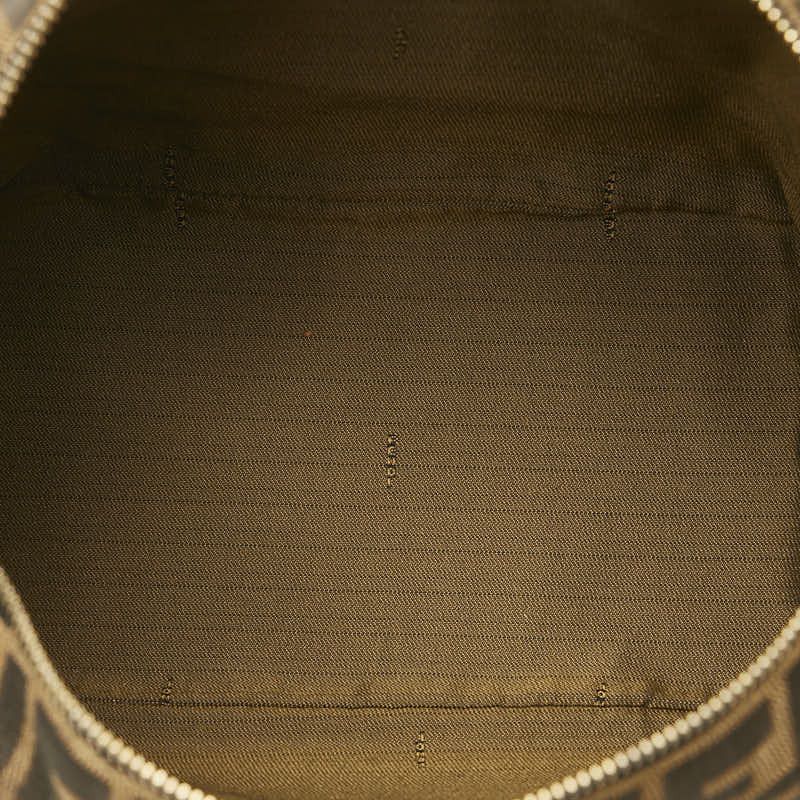 Fendi Fendi Fendi Zucca Vanity Bag Canvas Leather Brown Canvas Handbag in Very Good Condition Size ONE SIZE - 11 Thumbnail