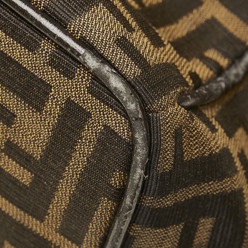 Fendi Fendi Fendi Zucca Vanity Bag Canvas Leather Brown Canvas Handbag in Very Good Condition Size ONE SIZE - 9 Thumbnail
