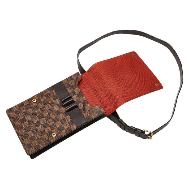 Louis Vuitton Louis Vuitton Louis Vuitton Damier Portobello Shoulder Bag N45271 Brown PVC Leather Canvas Crossbody Bag N45271 in Very Good Condition Size ONE SIZE - 5 Thumbnail