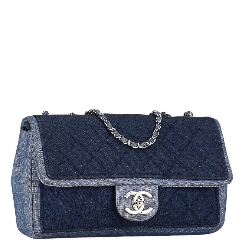 Chanel Chanel Chanel Matelasse 25 Denim Chain Shoulder Bag Denim Shoulder Bag 19xxxx in Very Good Condition Size ONE SIZE - 2 Thumbnail