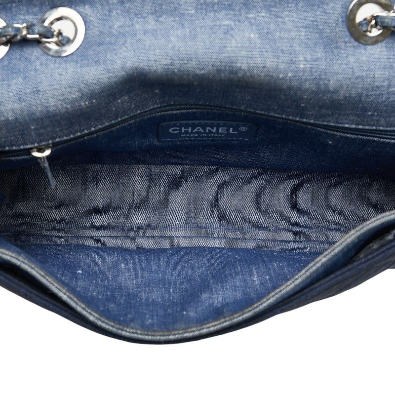 Chanel Chanel Chanel Matelasse 25 Denim Chain Shoulder Bag Denim Shoulder Bag 19xxxx in Very Good Condition Size ONE SIZE - 5 Thumbnail