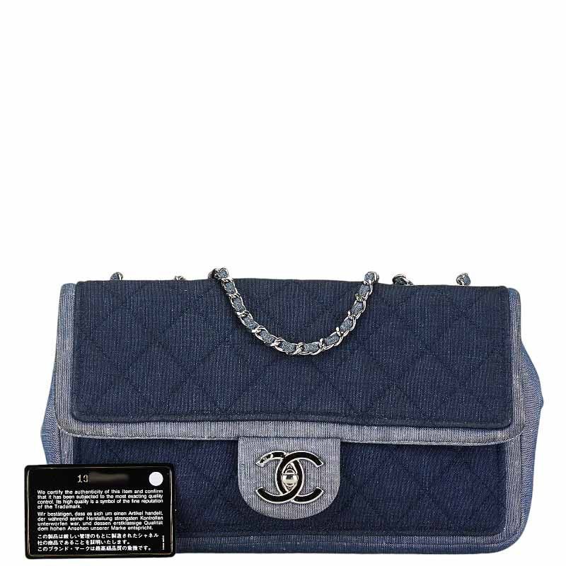 Chanel Chanel Chanel Matelasse 25 Denim Chain Shoulder Bag Denim Shoulder Bag 19xxxx in Very Good Condition Size ONE SIZE - 10 Thumbnail