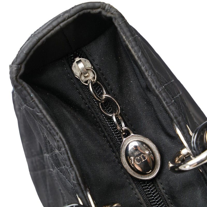 Dior Dior Dior Lady Dior Canvas Leather Handbag Canvas Handbag in Good Condition Size ONE SIZE - 9 Thumbnail