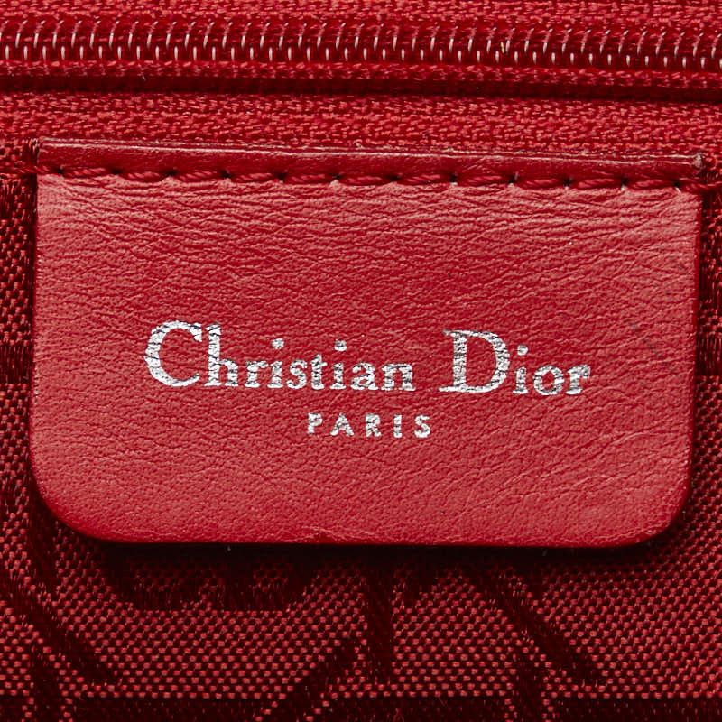 Dior Dior Dior Lady Dior Canvas Leather Handbag Canvas Handbag in Good Condition Size ONE SIZE - 11 Thumbnail