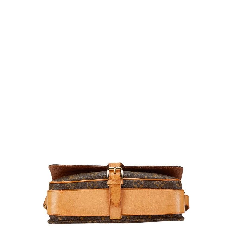Louis Vuitton Louis Vuitton Louis Vuitton Monogram Cartouchiere GM Shoulder Bag M51252 Brown PVC Leather Canvas Crossbody Bag M51252 in Very Good Condition Size ONE SIZE - 4 Thumbnail
