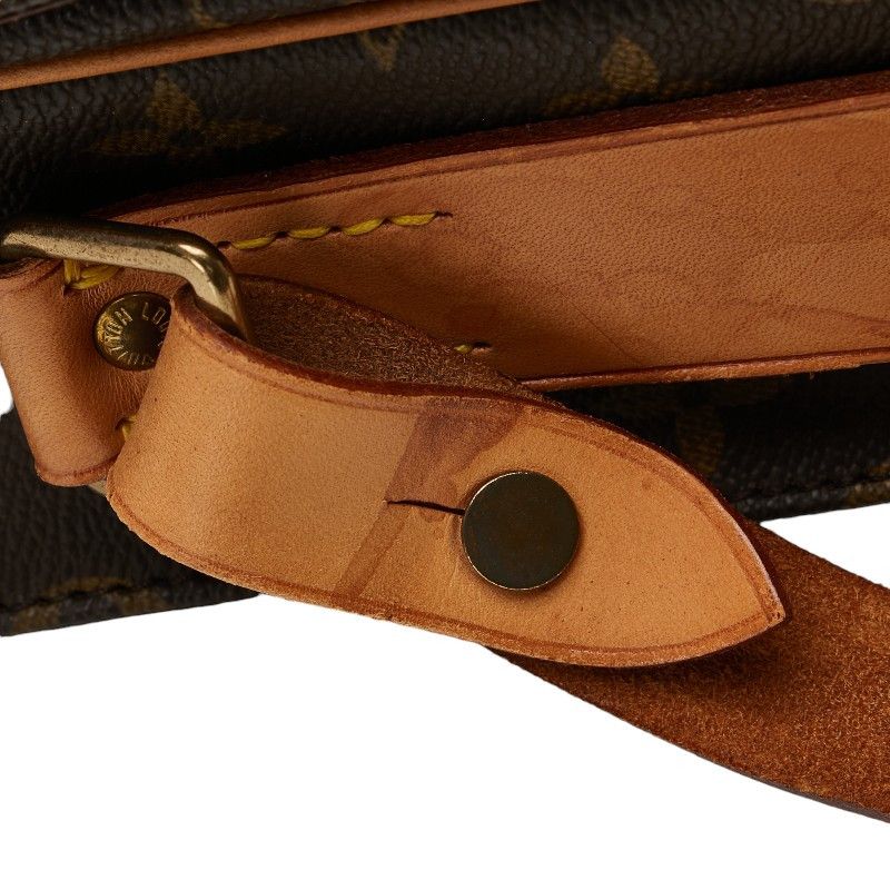 Louis Vuitton Louis Vuitton Louis Vuitton Monogram Cartouchiere GM Shoulder Bag M51252 Brown PVC Leather Canvas Crossbody Bag M51252 in Very Good Condition Size ONE SIZE - 5 Thumbnail