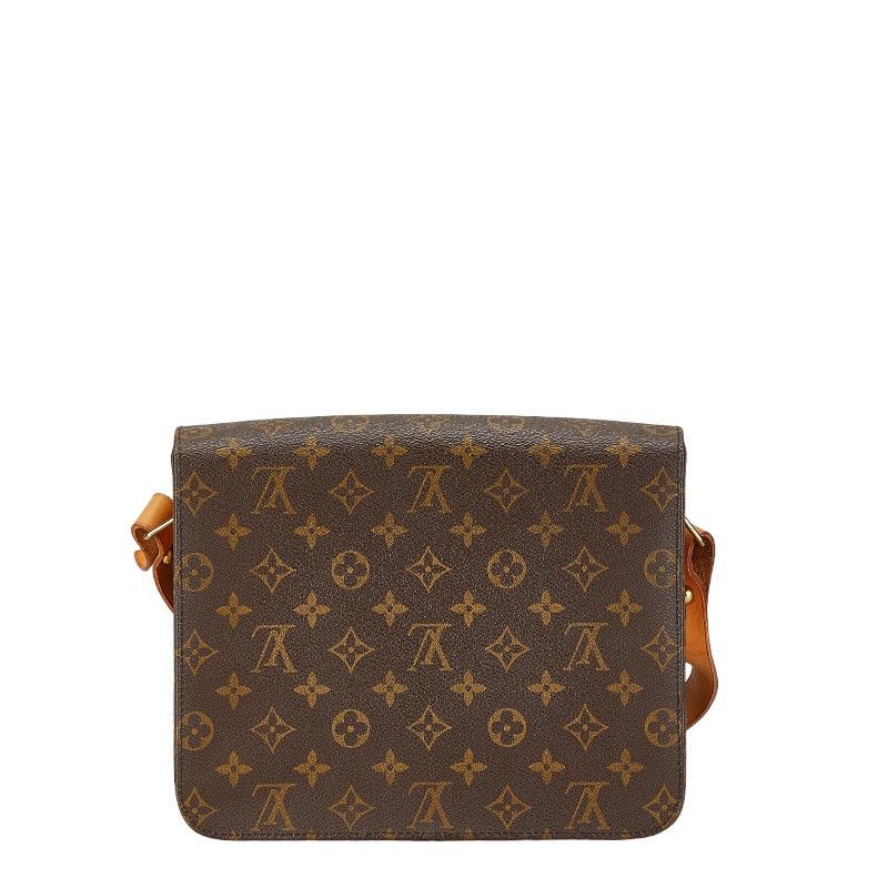Louis Vuitton Louis Vuitton Louis Vuitton Monogram Cartouchiere GM Shoulder Bag M51252 Brown PVC Leather Canvas Crossbody Bag M51252 in Very Good Condition Size ONE SIZE - 3 Thumbnail