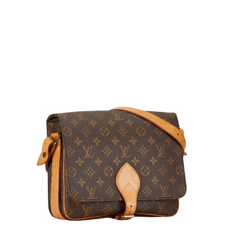 Louis Vuitton Louis Vuitton Louis Vuitton Monogram Cartouchiere GM Shoulder Bag M51252 Brown PVC Leather Canvas Crossbody Bag M51252 in Very Good Condition Size ONE SIZE - 2 Thumbnail