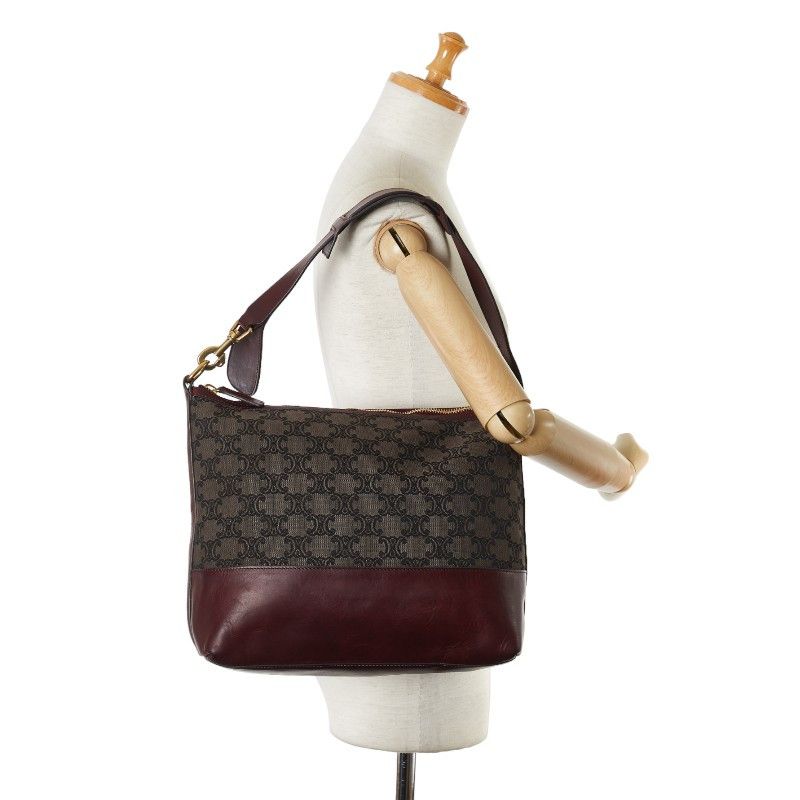 Celine Celine Celine Canvas Leather Macadam One Shoulder Bag Canvas Shoulder Bag in Very Good Condition Size ONE SIZE - 10 Thumbnail
