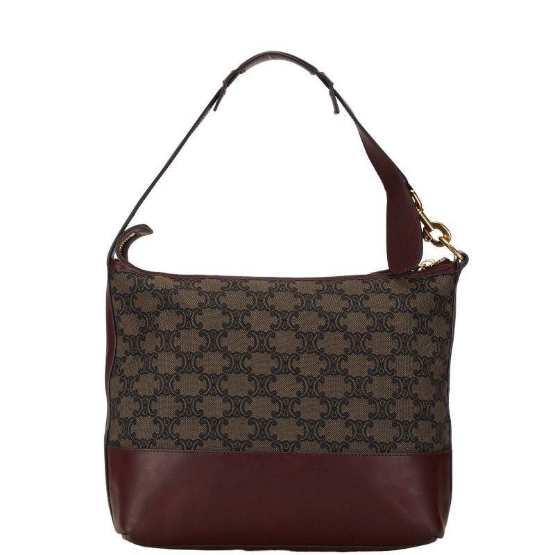 Celine Celine Celine Canvas Leather Macadam One Shoulder Bag Canvas Shoulder Bag in Very Good Condition Size ONE SIZE - 3 Thumbnail