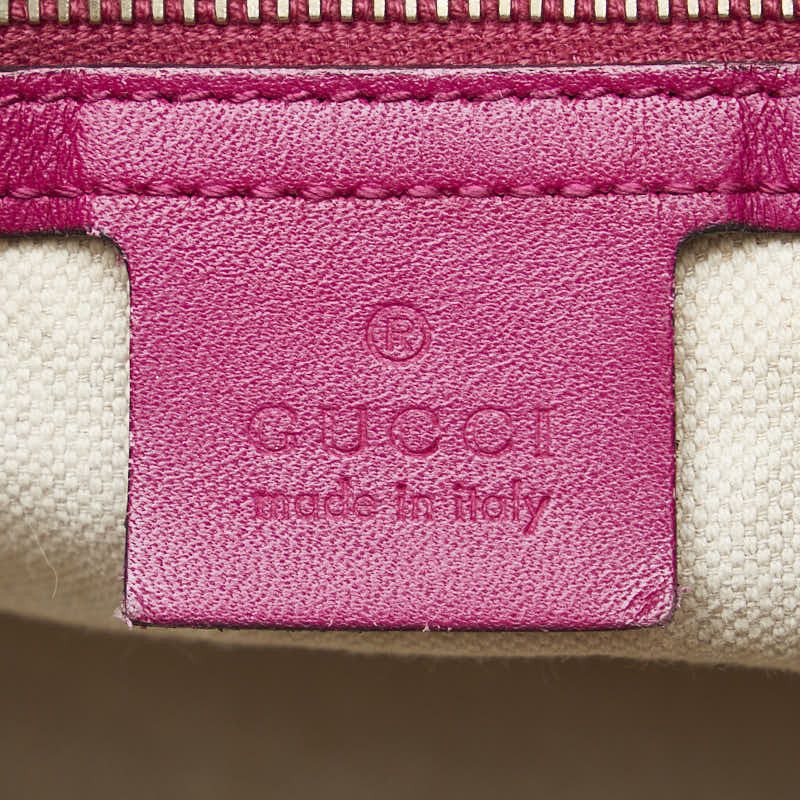 Gucci Gucci Gucci GG Canvas Mini Boston Handbag 247205 Beige Pink Canvas Handbag 247205 in Very Good Condition Size ONE SIZE - 13 Thumbnail