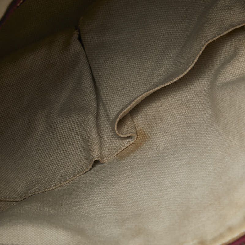 Gucci Gucci Gucci GG Canvas Mini Boston Handbag 247205 Beige Pink Canvas Handbag 247205 in Very Good Condition Size ONE SIZE - 10 Thumbnail
