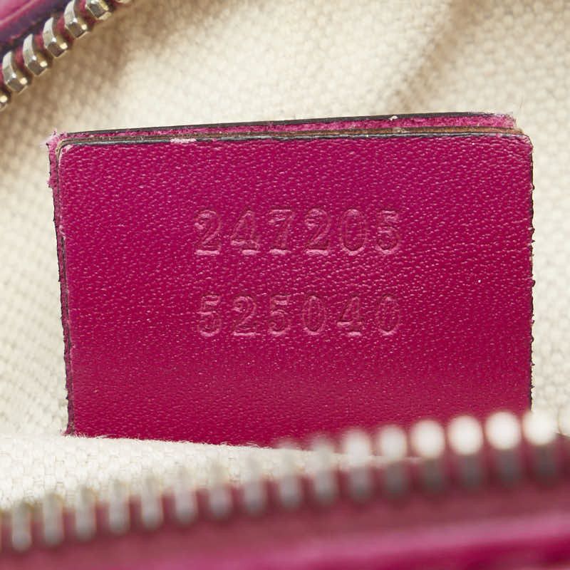 Gucci Gucci Gucci GG Canvas Mini Boston Handbag 247205 Beige Pink Canvas Handbag 247205 in Very Good Condition Size ONE SIZE - 14 Thumbnail