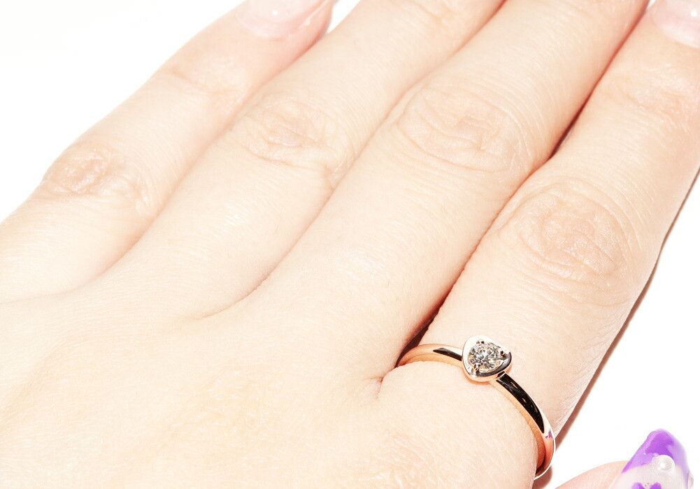 Cartier Cartier Cartier K18PG Diamond Heart Motif Ring B40880 Metal Ring B40880 in Great Condition Size ONE SIZE - 6 Thumbnail